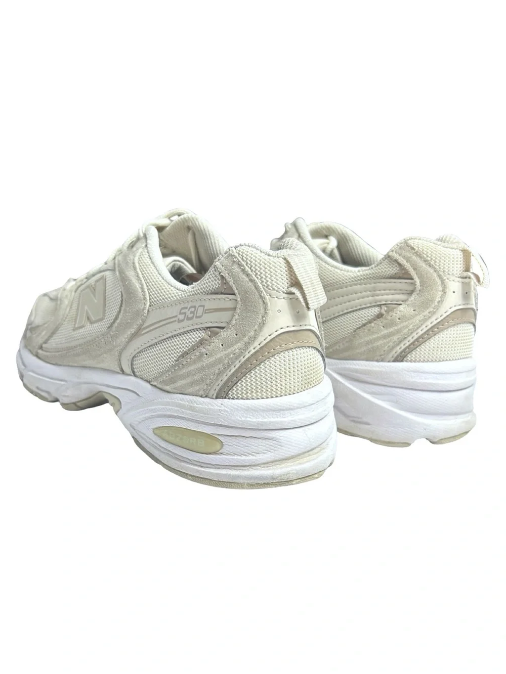 New Balance 530 Sea Salt Moonbeam Sneakers Mens Size 11 Retro Running MR530AA